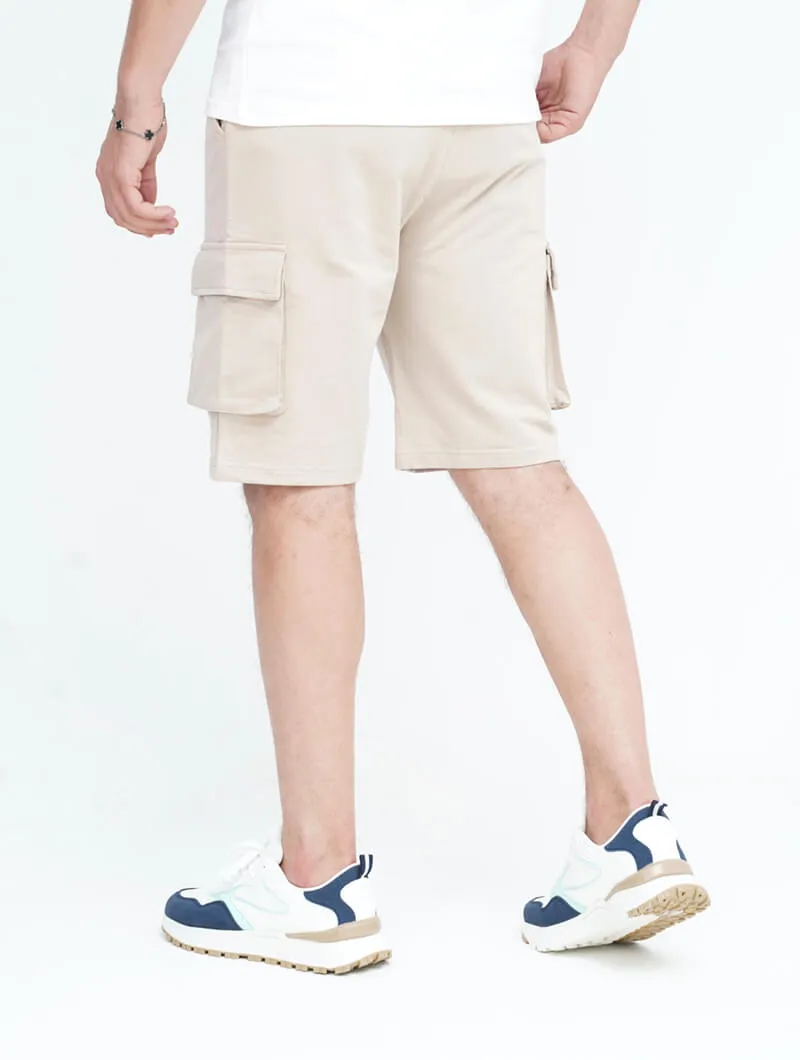 Short en molleton style cargo